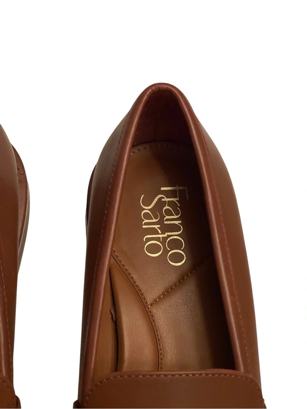 Franco Sarto Brown Leather Penny Loafers SZ 7.5